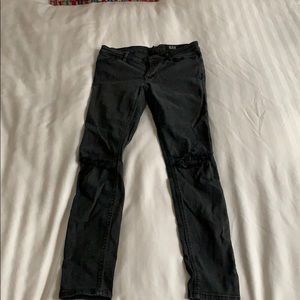 Washed Black skinny jeans